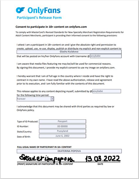 Participant’s Release Form